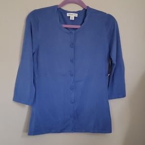 Coldwater creek xs twist front cardigan